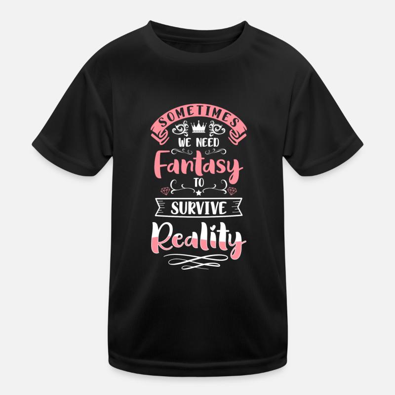 Fee Märchen Tocher Einhorn Kinder Funktions-T-Shirt