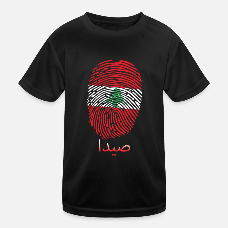SIDON Libanese Libanon Libanesin Libanesisch Kinder Funktions-T-Shirt