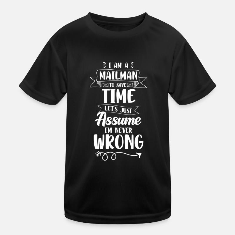 Briefträger Beruf Kurier Kinder Funktions-T-Shirt