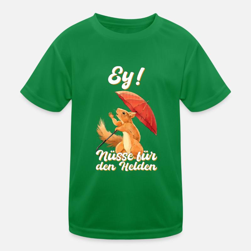 Eichhörnchen Nuss Nüsse Geschenk Kinder Funktions-T-Shirt
