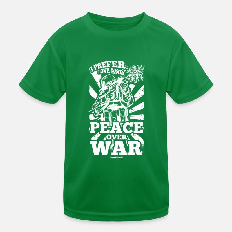 Peace Love Statement Kids Functional T-Shirt