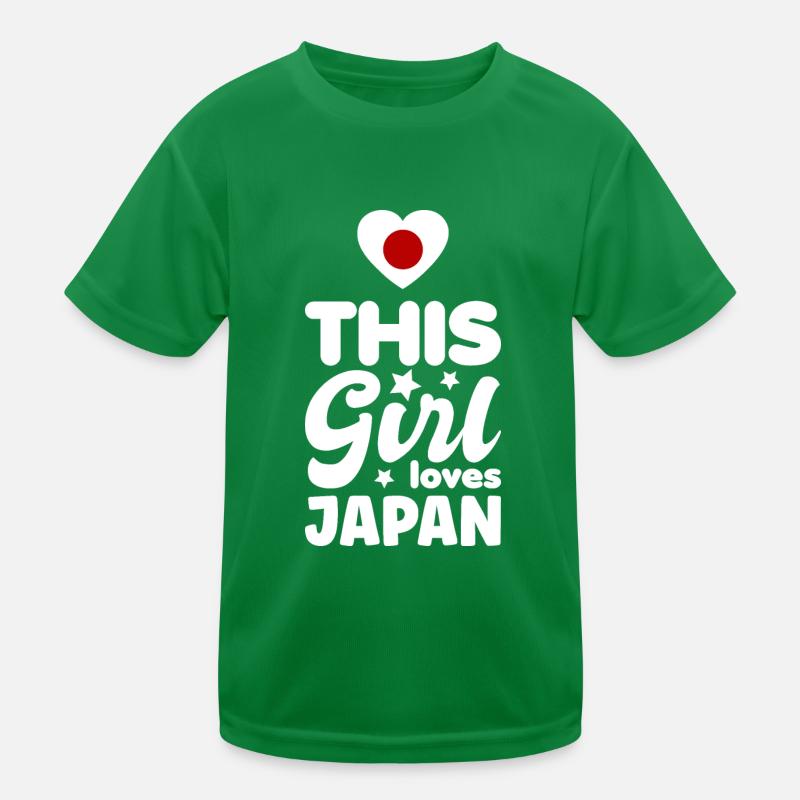 Drapeau du Japon utilisé Look Nihon Drapeau japonais T-shirt sport Enfant