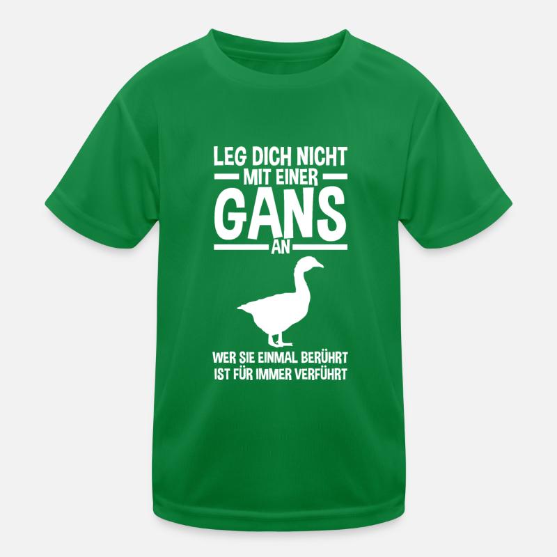 Gans Gänse Kinder Funktions-T-Shirt