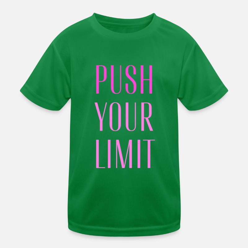 PUSH YOUR LIMIT Kinder Funktions-T-Shirt