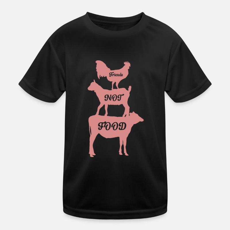 Des amis, pas de la nourriture T-shirt sport Enfant