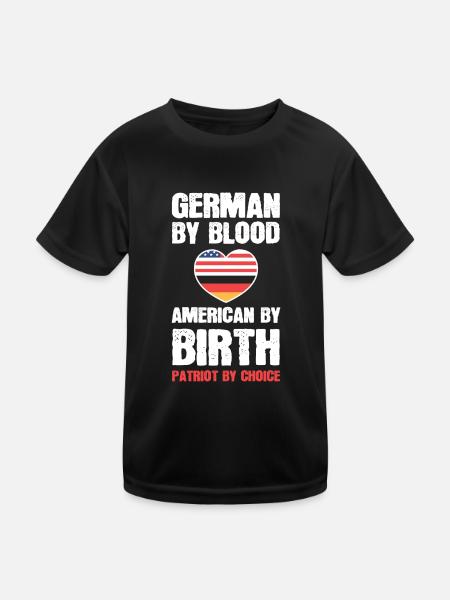American German - Kids Functional T-Shirt - black - Front