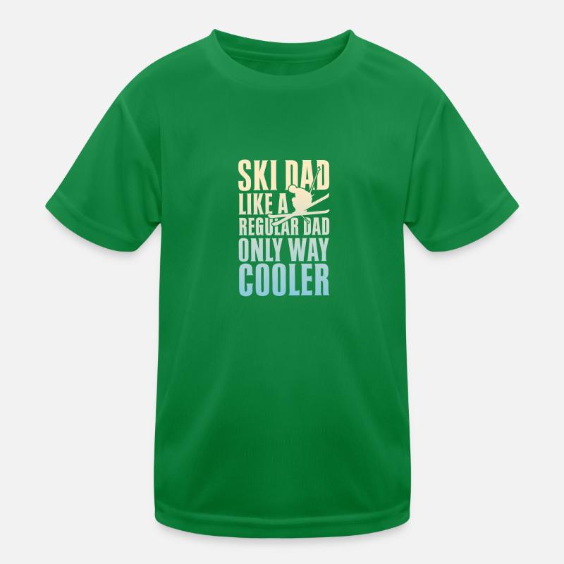 Ski Dad Like A Regular Dad Only Way Cooler Kinder Funktions-T-Shirt