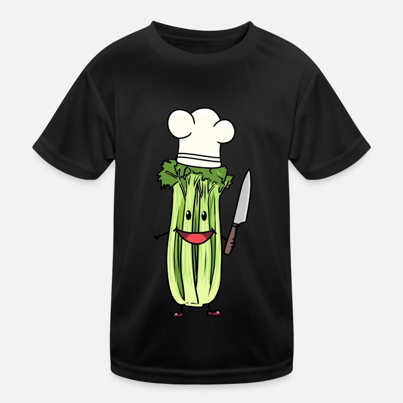 CELERY VEGETABLE COOK HOBBY CHEF CULINARY ART Kids Functional T-Shirt