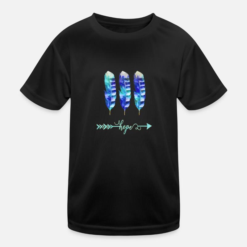 Hope - Kinder Funktions-T-Shirt - Schwarz