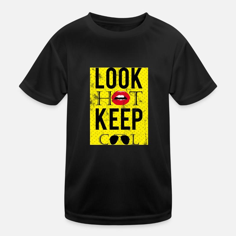 Pop Art / Comic: Look Hot, Keep Cool - Lips Kids Functional T-Shirt