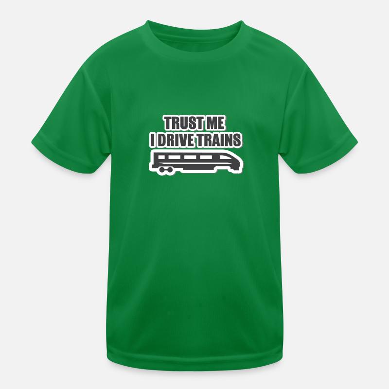 Train driver, train conductor, railway, subway, ICE, train Kids Functional T-Shirt