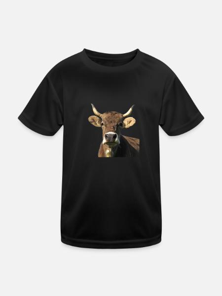 Alina von Kuhwerk - Kinder Funktions-T-Shirt - Schwarz