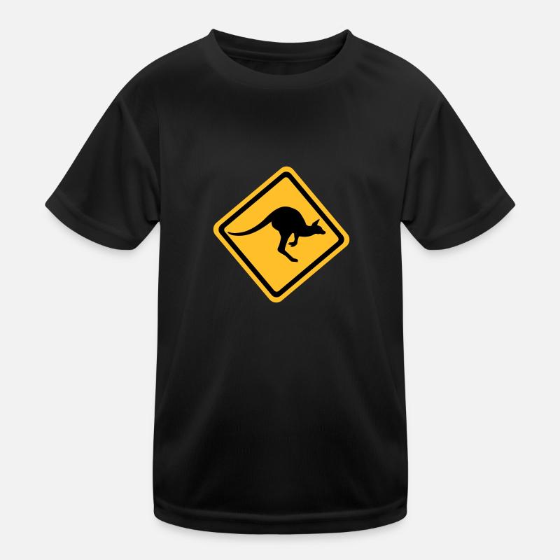Kangaroo - Kids Functional T-Shirt - black
