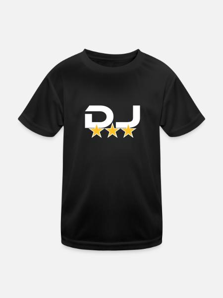 DJ - Kids Functional T-Shirt - black - Front
