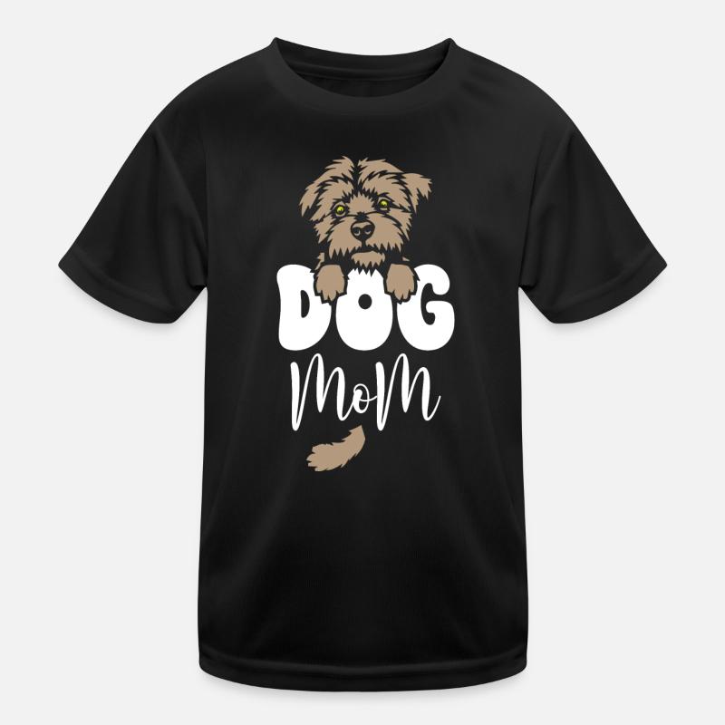 Dog Mom Kids Functional T-Shirt