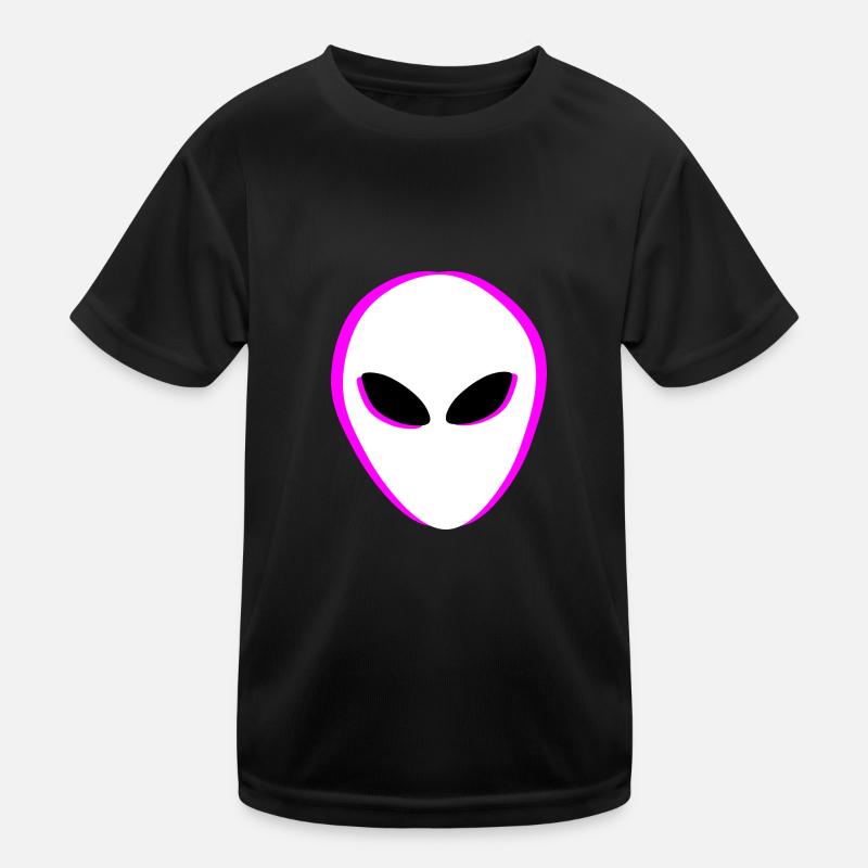 Aliens Alien Head Kids Functional T-Shirt