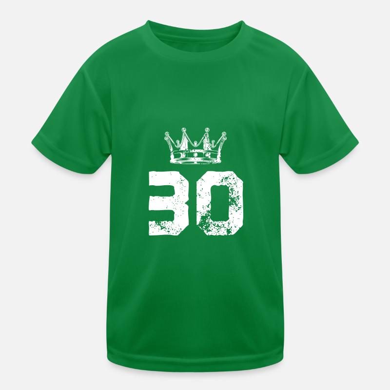 30 Zahl Krone Kinder Funktions-T-Shirt