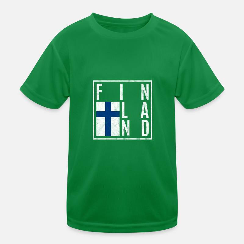 Finnland Kinder Funktions-T-Shirt