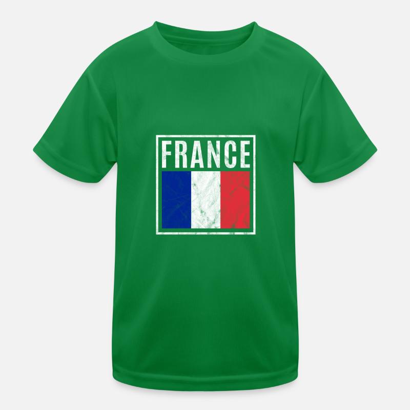 Frankreich Kinder Funktions-T-Shirt