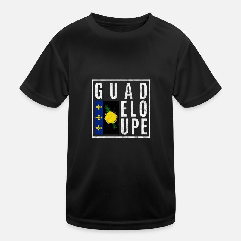 Guadeloupe Kinder Funktions-T-Shirt