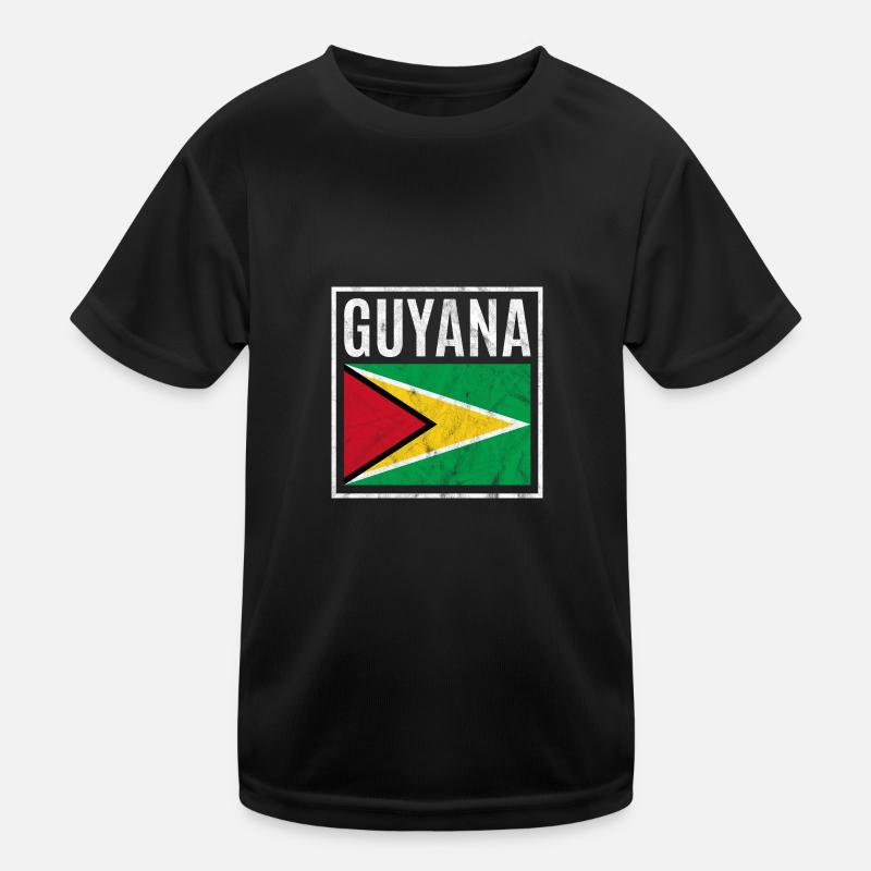 Guyana Kinder Funktions-T-Shirt