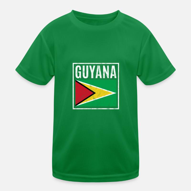 Guyana Kinder Funktions-T-Shirt