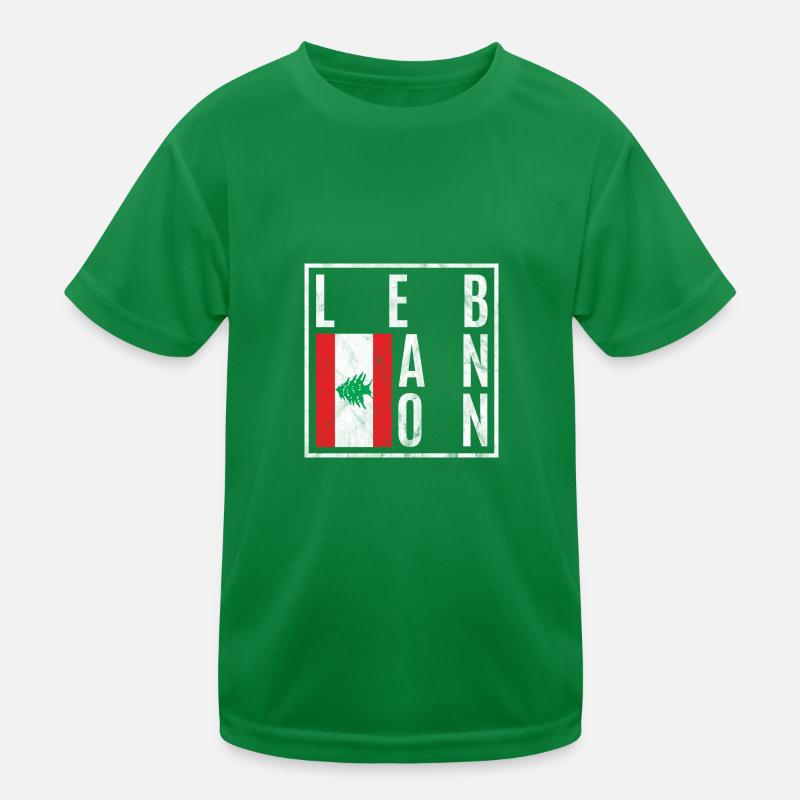 Libanon Kinder Funktions-T-Shirt