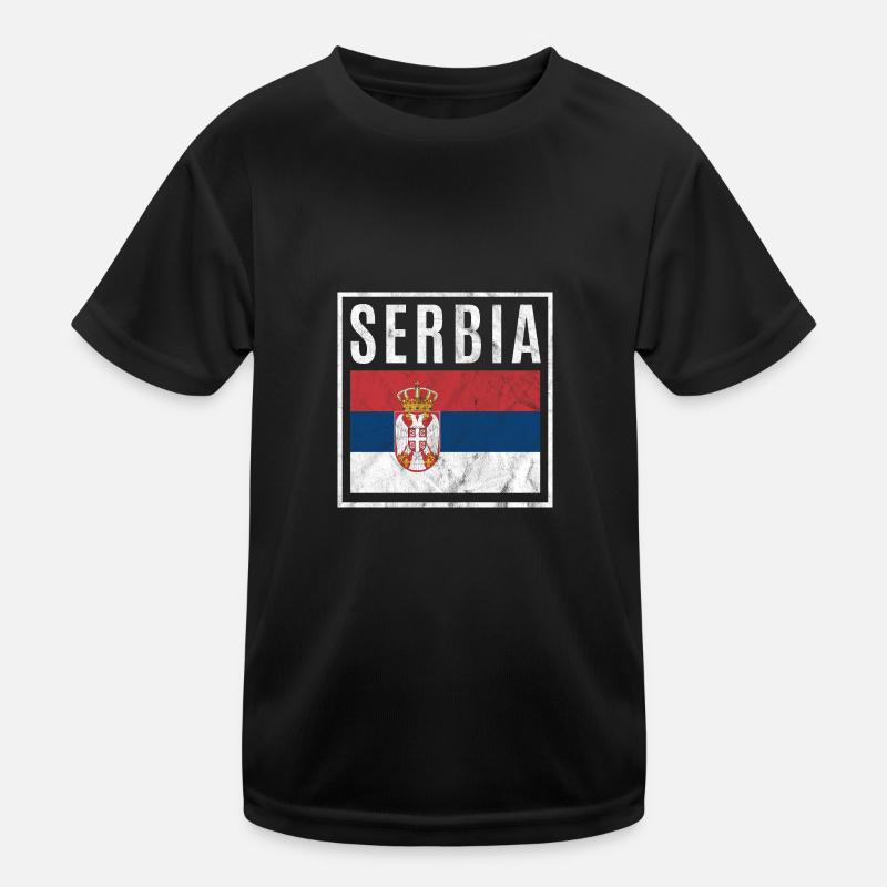 Serbien Kinder Funktions-T-Shirt