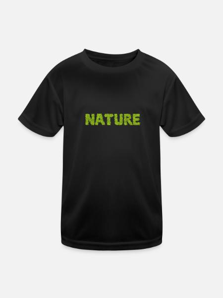 Nature - Kids Functional T-Shirt - black - Front