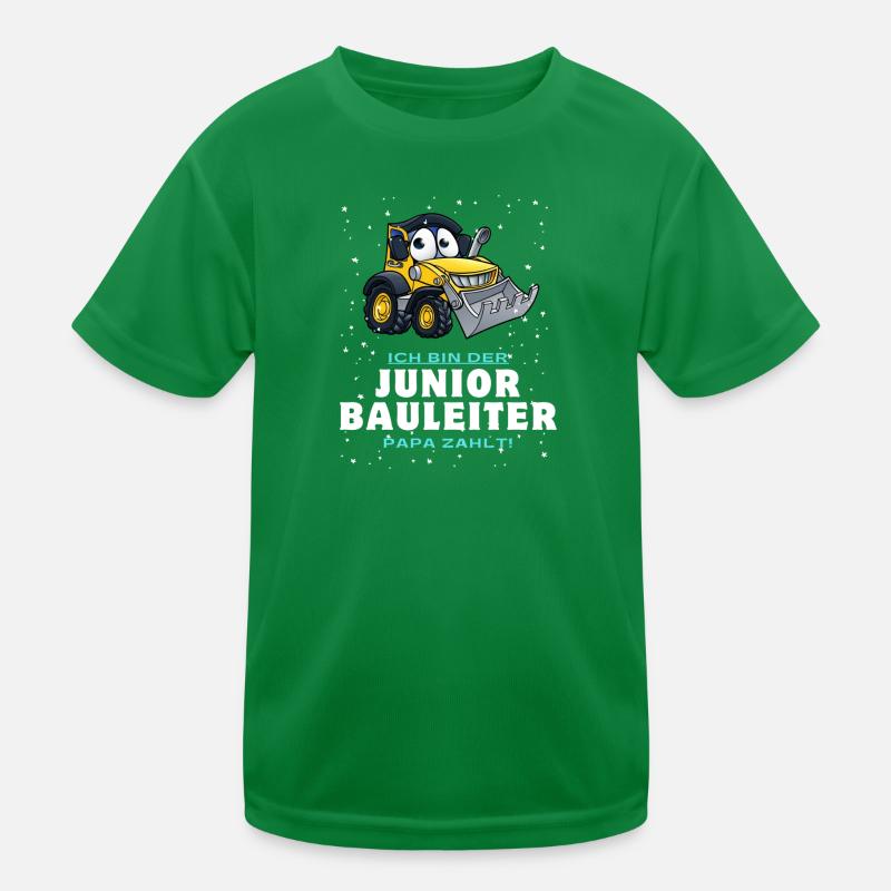 Junior Bauleiter Kinder Funktions-T-Shirt