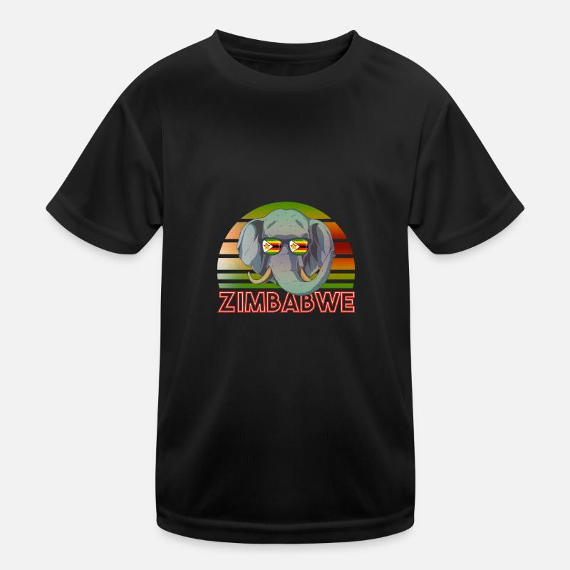 Simbabwe Kinder Funktions-T-Shirt