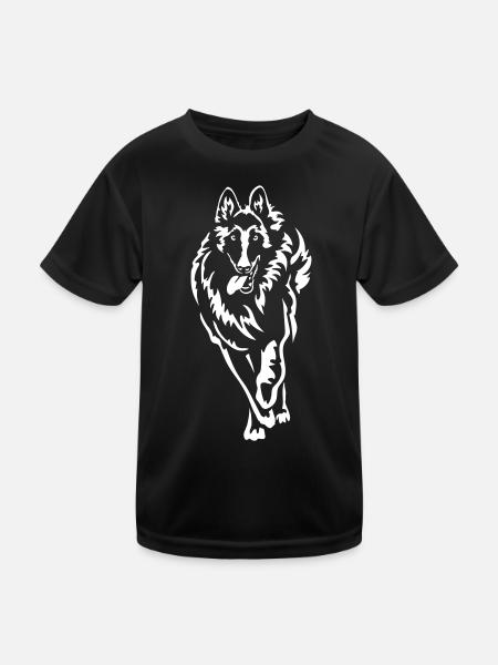 Tervueren "Black Edition" - Kinder Funktions-T-Shirt - Schwarz