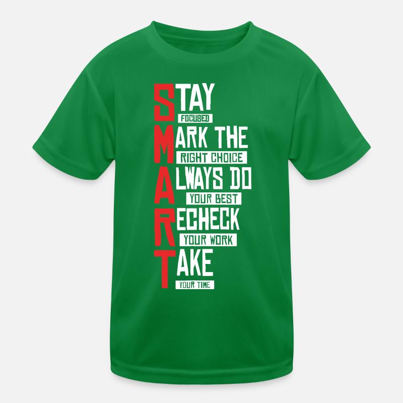 Fettgedruckter SMART Typografie-Stack Kinder Funktions-T-Shirt