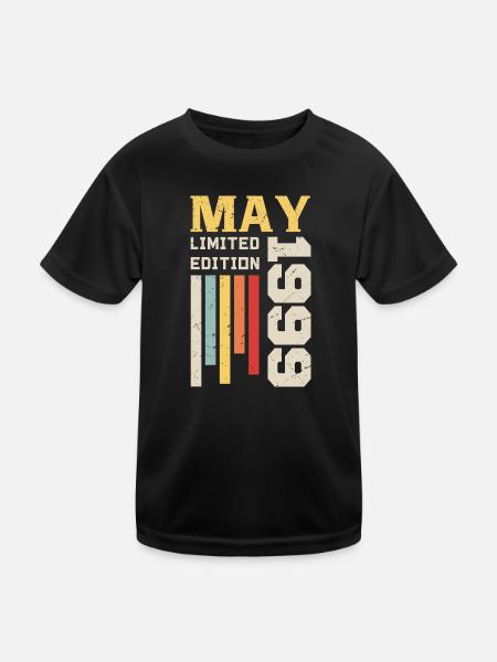 May 1999 - Birthday gift born in May 1999 May - Kids Functional T-Shirt - black - Front