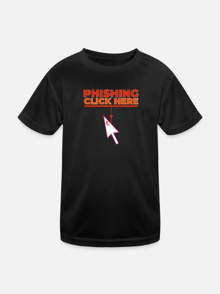 Phishing - Kids Functional T-Shirt - black