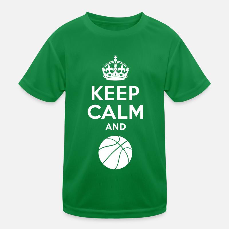 Keep Calm - Basketball 2 Maglietta sportiva per bambini