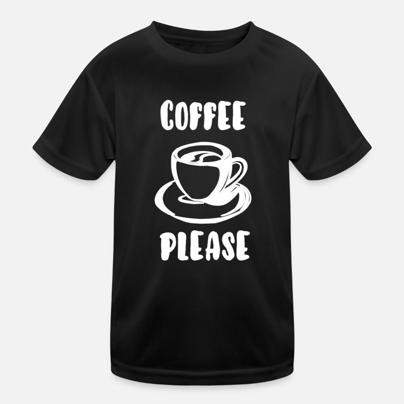 Kaffee bitte Kinder Funktions-T-Shirt