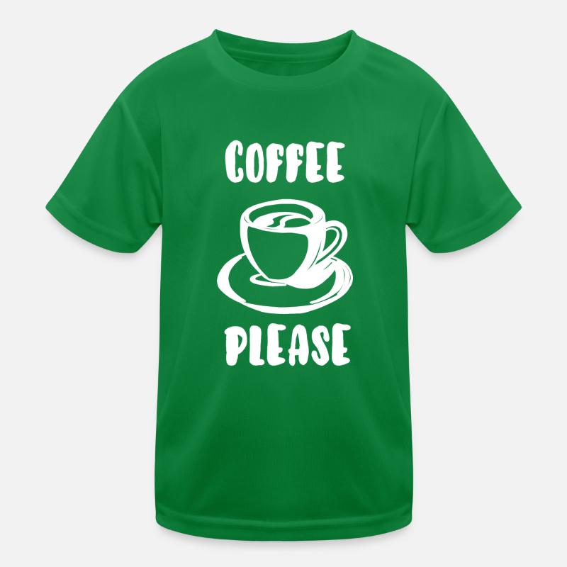 Kaffee bitte Kinder Funktions-T-Shirt