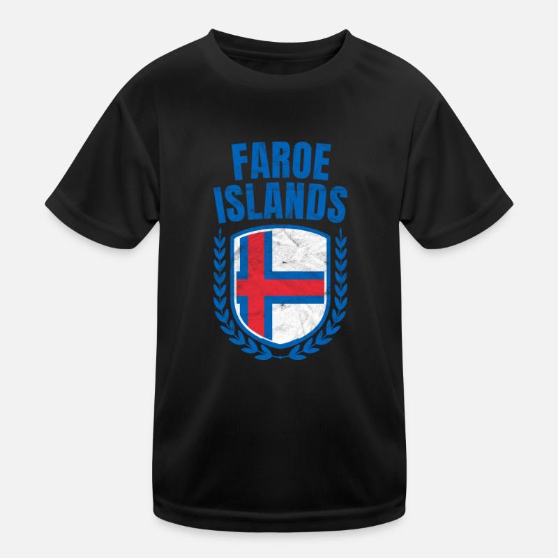 Färöer Inseln Kinder Funktions-T-Shirt