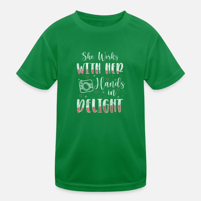 Fotografin Hobby Leidenschaft Bilder Kinder Funktions-T-Shirt