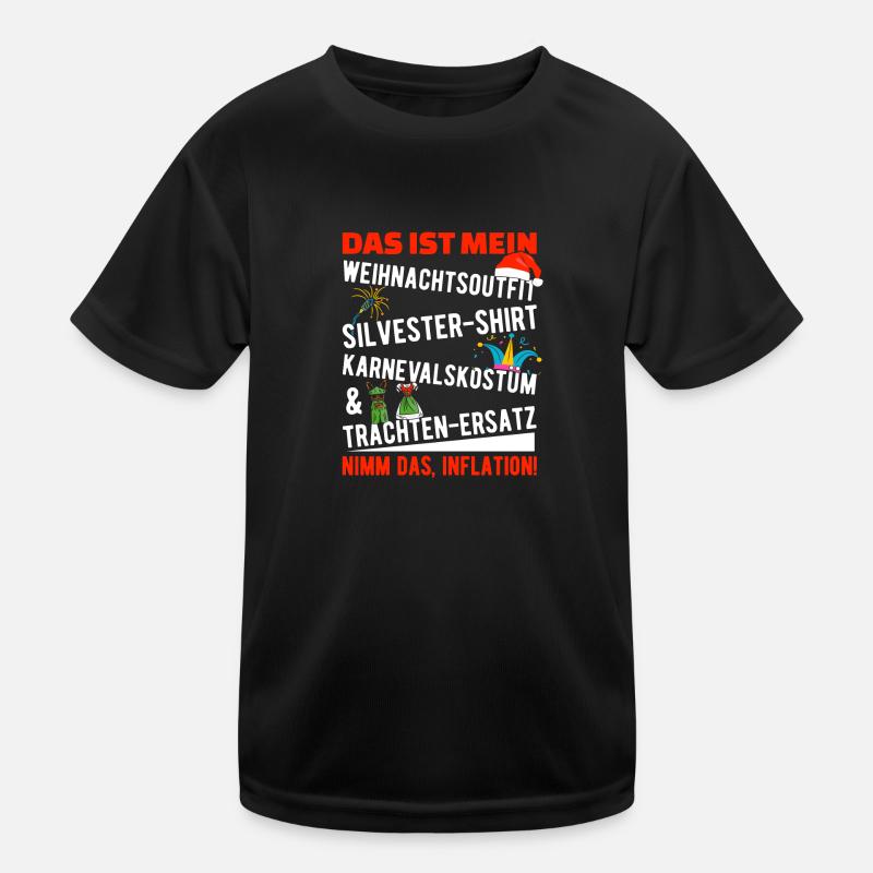 Funny Inflation Quote Christmas Gift Kids Functional T-Shirt
