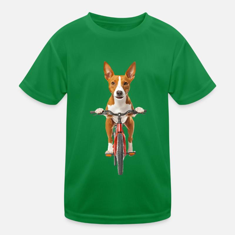 Basenji Kinder Funktions-T-Shirt