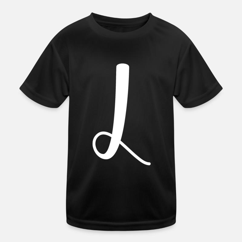 Calligraphy, initial L Kids Functional T-Shirt