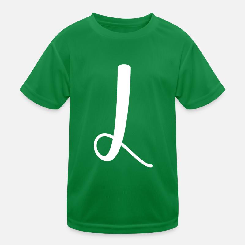 Calligraphy, initial L Kids Functional T-Shirt