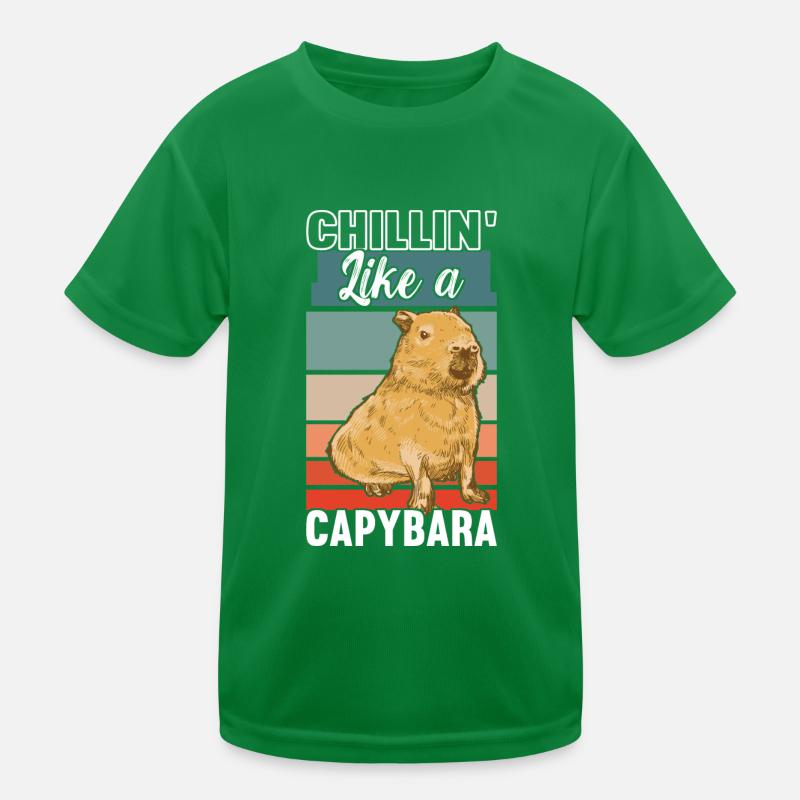 Capybara Lover Kinder Funktions-T-Shirt