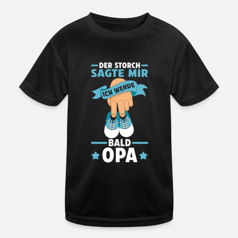 Werdender Opa Kinder Funktions-T-Shirt