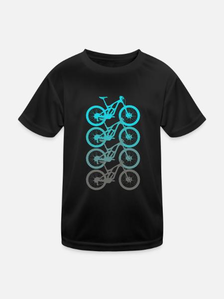 Bike Bike Bike Bike - Kids Functional T-Shirt - black - Front