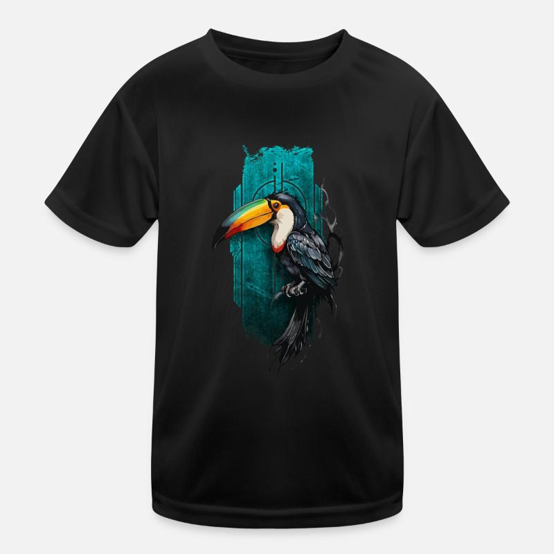 Oiseau toucan coloré dans le paradis tropical T-shirt sport Enfant