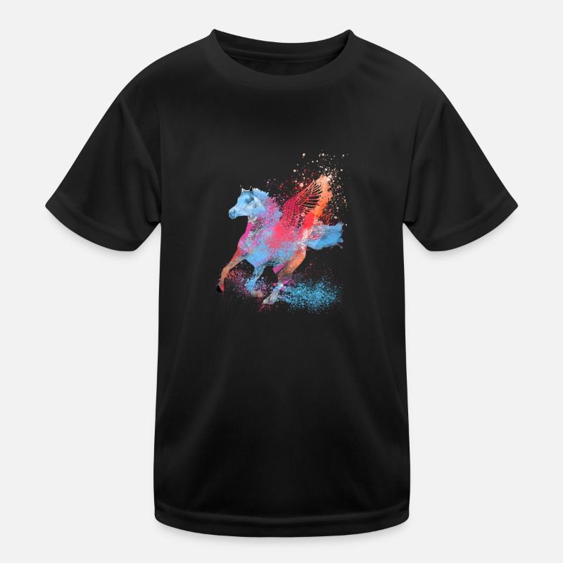 cheval volant, cheval avec des ailes, cheval, graffiti T-shirt sport Enfant
