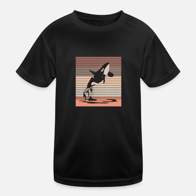 Wal Ozean Meeresleben Meerestier Geschenk Kinder Funktions-T-Shirt